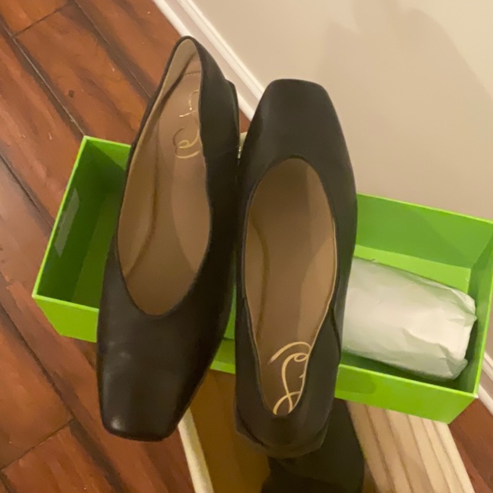 Sam Edelman Black Leather Flats - Picture 5 of 5